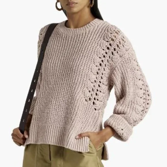Joie Sweaters Joie Windome Cotton Knit Sweater Lilac Pink Poshmark